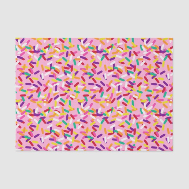 Erdbeere Sprinkles Seidenpapier (Vorderseite)