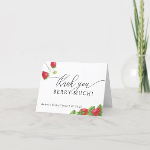 Erdbeere Süßberries Dankeskarte