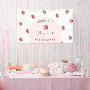 Erdbeere süße Babyparty Banner