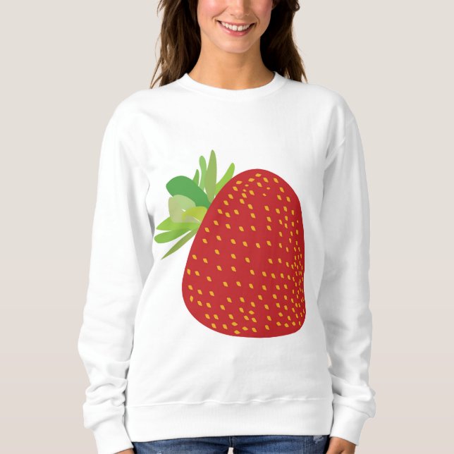 Erdbeere Sweatshirt (Vorderseite)