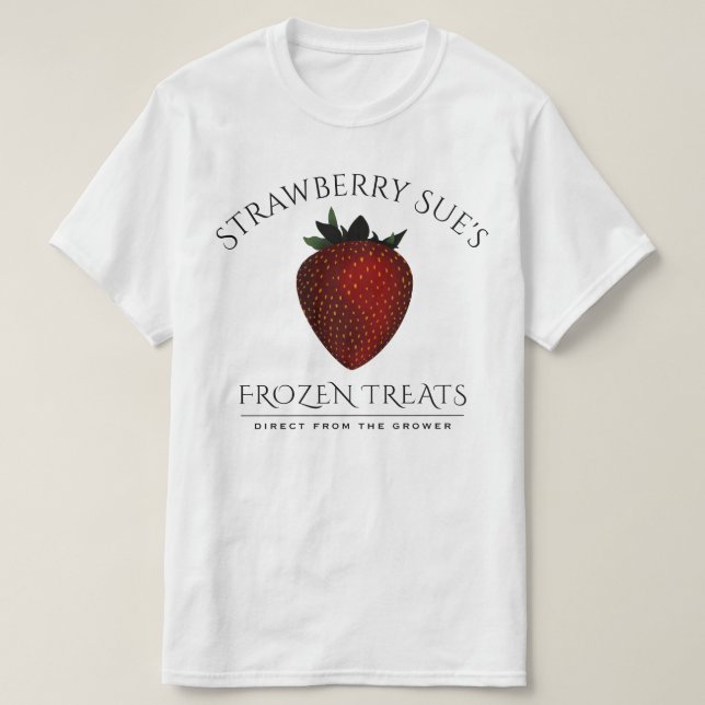 Erdbeere T-Shirt (Design vorne)