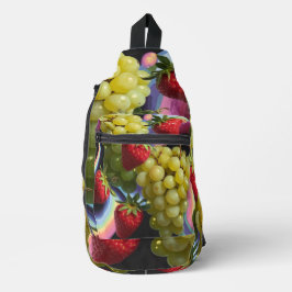 Erdbeere Traubenfrucht Swirl Sling Bag