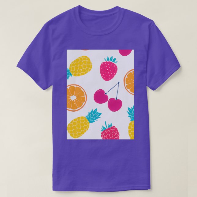 Erdbeere Tropisch Weichheit T-Shirt (Design vorne)