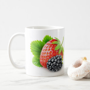 Erdbeere und BlackBerry Tasse