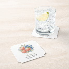 Erdbeere und Blueberry Baby Dusche Untersetzer