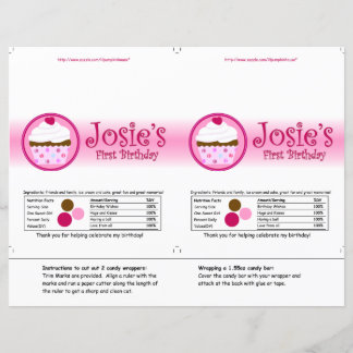 Erdbeere und Creme Candy Wrapper