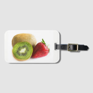 Erdbeere und Kiwi Gepäckanhänger