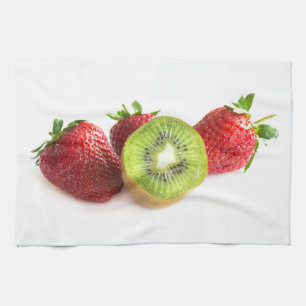 Erdbeere und Kiwi Küchentuch