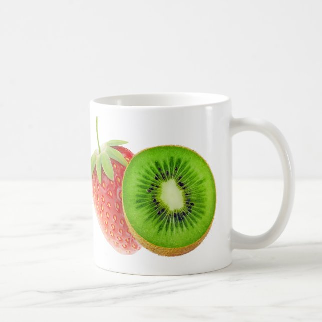 Erdbeere und Kiwi Tasse (Rechts)