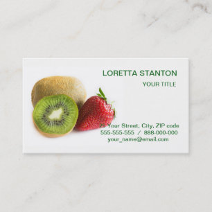 Erdbeere und Kiwi Visitenkarte