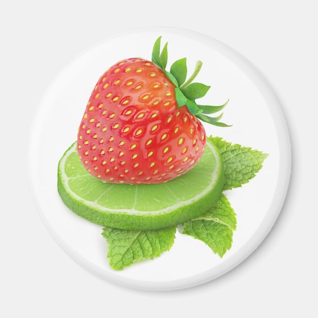 Erdbeere und Limon Magnet (Vorne)
