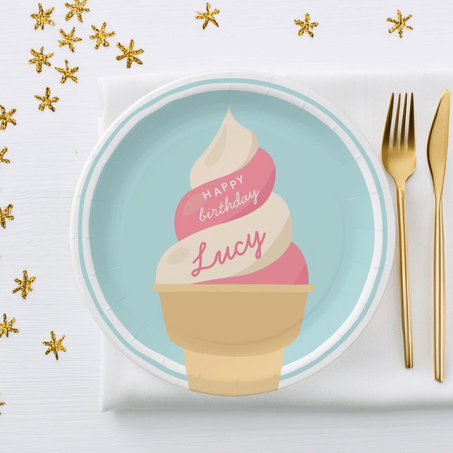 Erdbeere Vanilla Kindergeburtstag Party Pappteller (Von Creator hochgeladen)