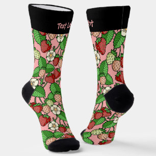 Erdbeere Vine Pattern Socken