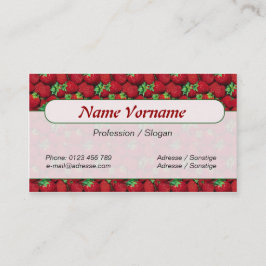 Erdbeere Visitenkarte