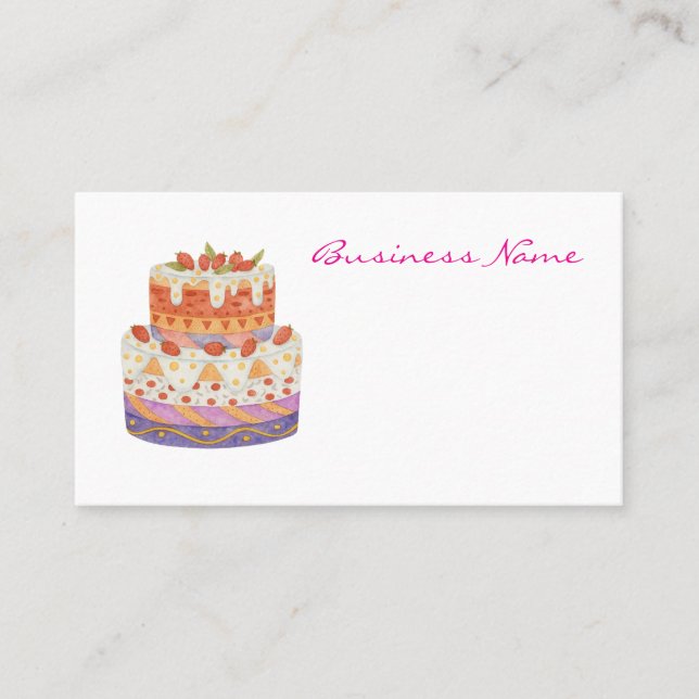 Erdbeere Visitenkarte (Vorderseite)