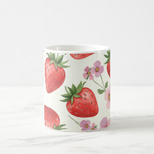 Erdbeere Wasserfarbe Tasse