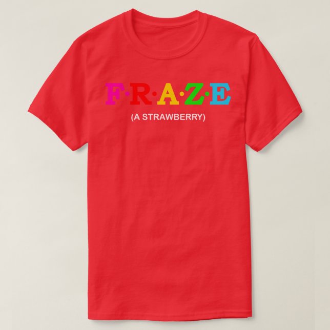 Erdbeere zerteilen 1 T-Shirt (Design vorne)