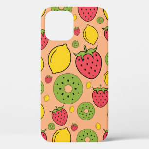 Erdbeere, Zitrone und Kiwi-Früchte Tapete Hintergr Case-Mate iPhone Hülle