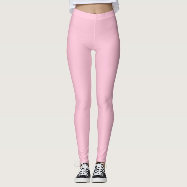 Erdbeereis Creme Solid Pink Legierung Leggings (Vorderseite)