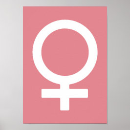 Erdbeereis Frauensymbol Poster