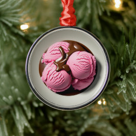 Erdbeereis Ornament Aus Metall