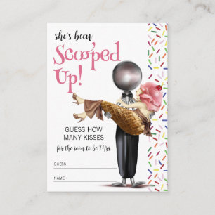 Erdbeereiscreme-Brautparty aufgefangen Begleitkarte