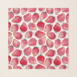 Erdbeeren Aquarell und Tintenschal Schal<br><div class="desc">Ich malte diese Erdbeeren in meinem Skizzenbuch und machte dann ein Muster aus ihnen in Illustrator.</div>