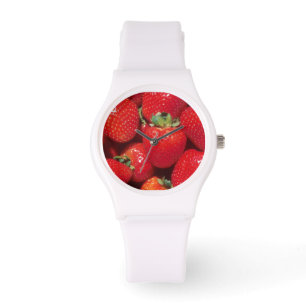 Erdbeeren Armbanduhr