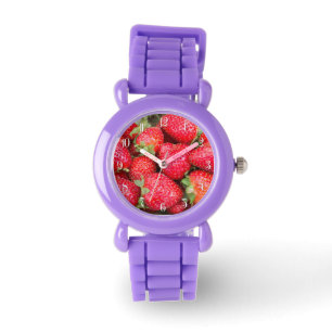 Erdbeeren Armbanduhr