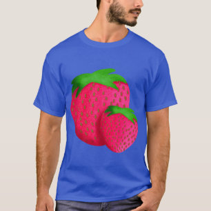 Erdbeeren Art Frucht Küche Retro 50er Strawber T-Shirt