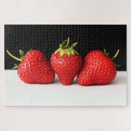 Erdbeeren auf schwarz-weiß 20x30 1014pc jpm puzzle