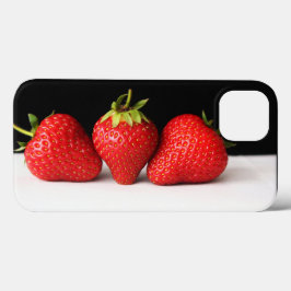 Erdbeeren auf schwarz-weiß iphcnm Case-Mate iPhone hülle