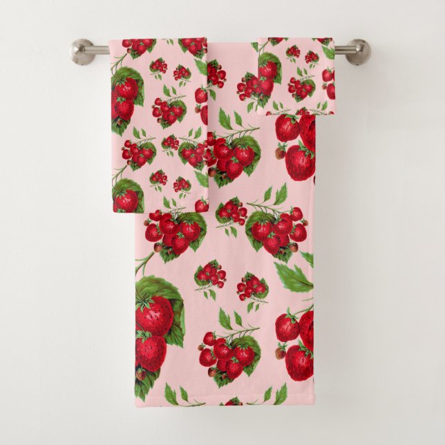 Erdbeeren Badhandtuch Set (Insitu)