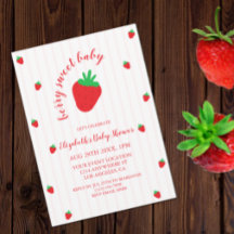 Erdbeeren Berry Sweet Baby Shower