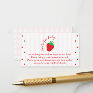 Erdbeeren Berry Sweet Bücher für Baby Begleitkarte