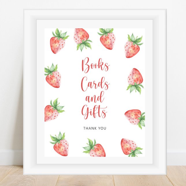 Erdbeeren - Bücher, Karten und Geschenke Poster (Von Creator hochgeladen)