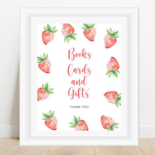 Erdbeeren - Bücher, Karten und Geschenke Poster