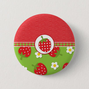 Erdbeeren Button