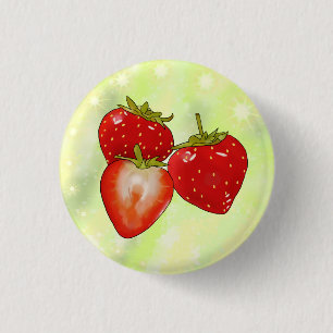 Erdbeeren Button