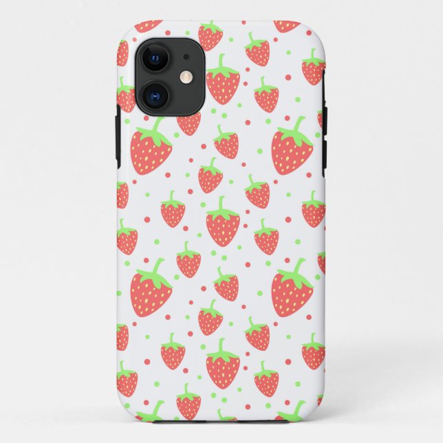 Erdbeeren Case-Mate iPhone Hülle (Rückseite)