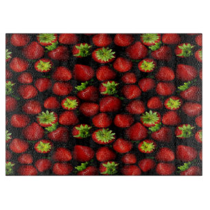 Erdbeeren/dekorative Glasschneidewand Schneidebrett