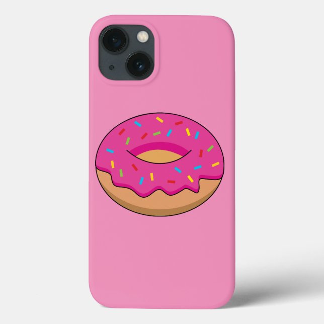 Erdbeeren Donut mit Sprinklen-Cartoon Case-Mate iPhone Hülle (Rückseite)