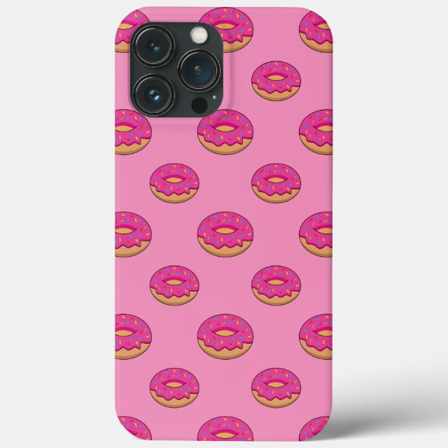 Erdbeeren Donut mit Sprinklen-Cartoon Case-Mate iPhone Hülle (Rückseite)