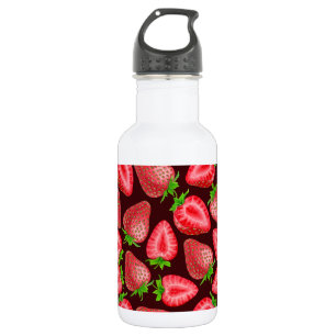 Erdbeeren Edelstahlflasche