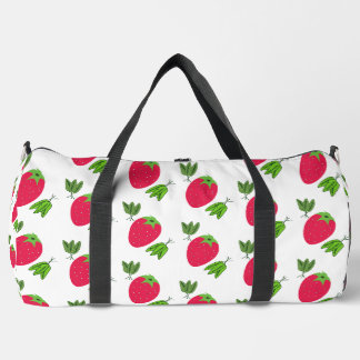 Erdbeeren Erdbeer Frucht Muster Frucht rot st Duffle Bag
