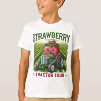 Erdbeeren Fields Tractor Niedliche Bauernhöfe
