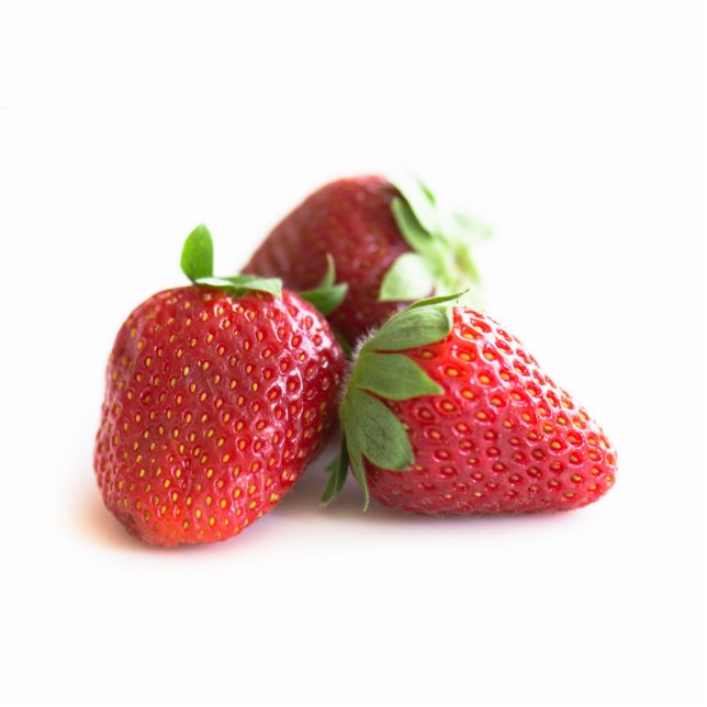 Erdbeeren Freistehende Fotoskulptur (Vorne)