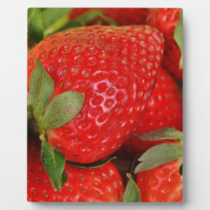 Erdbeeren, frisch fotoplatte