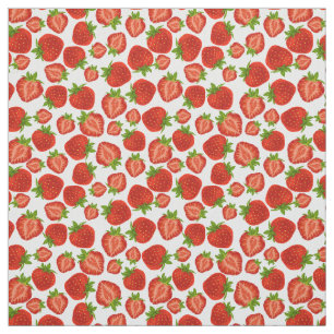 Erdbeeren Fun Sommer Erdbeerfabrik Stoff