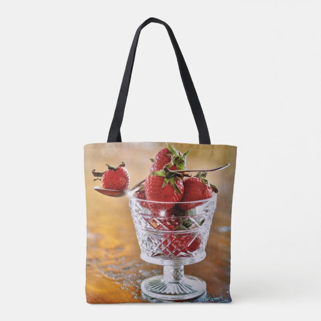 Erdbeeren für Dessert Tote Bag (Rückseite)
